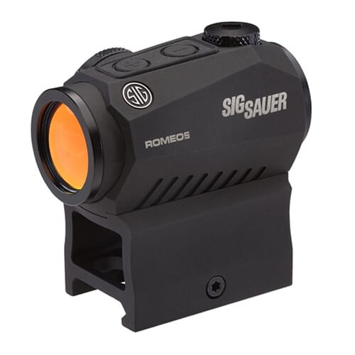 Sig Sauer Romeo 5 Compact Red Dot Sight 1X20mm 2 MOA Red Dot 0.5 MOA Adj M1913 BLACK SOR52001